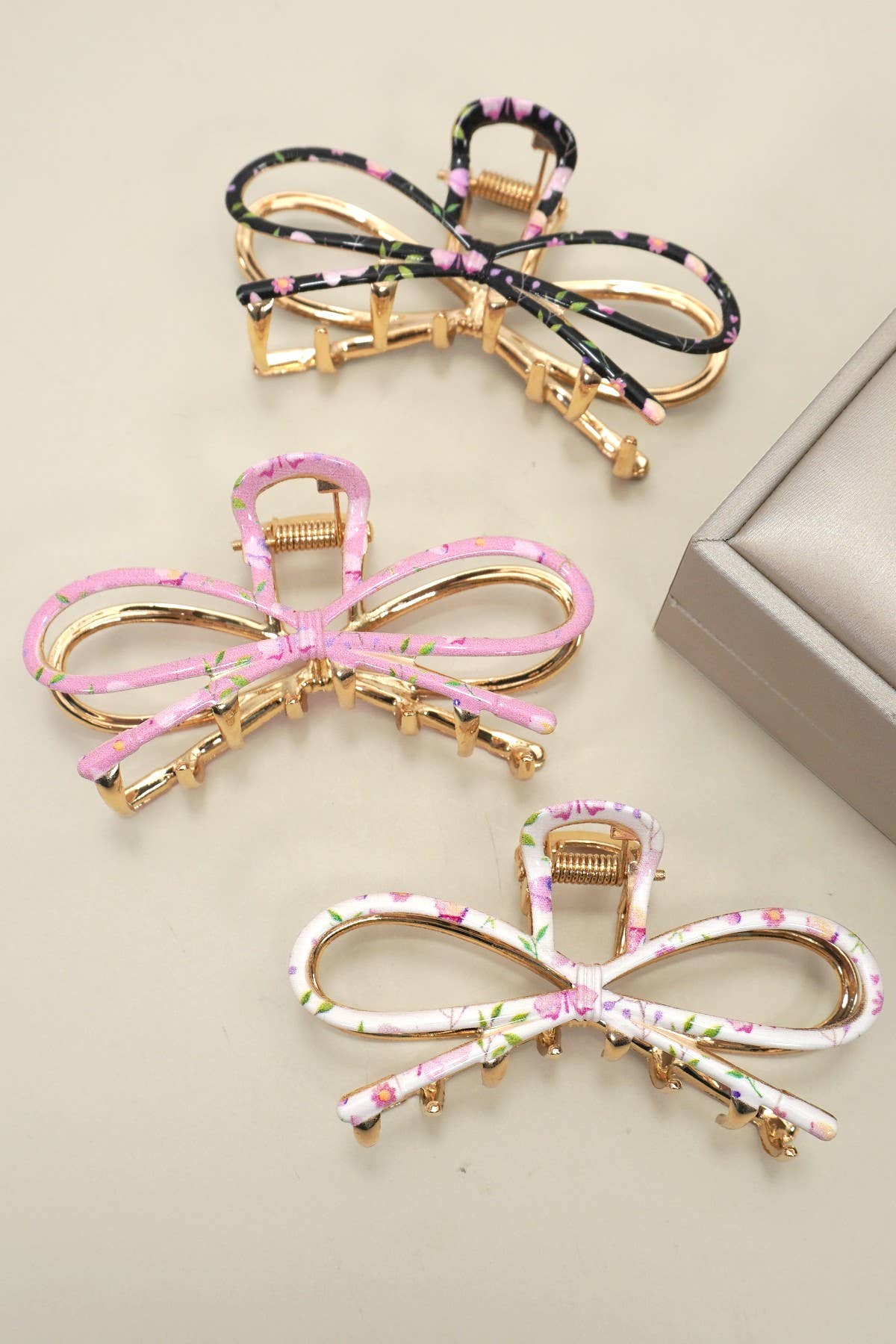 Botanical Floral Coquette Clip Hair Claw Clip