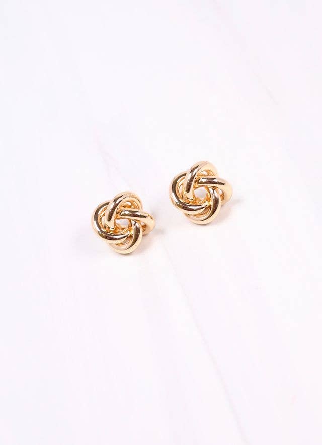 Mcrobbie Knot Stud Earring GOLD