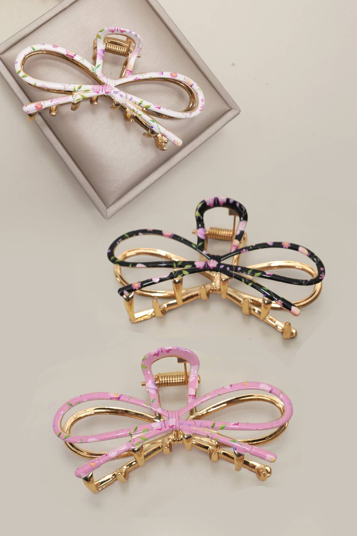 Botanical Floral Coquette Clip Hair Claw Clip