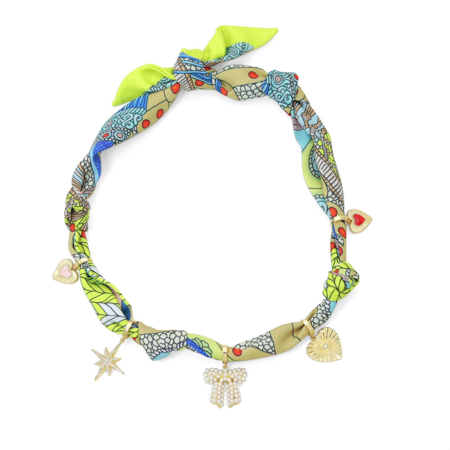 Convertible Scarf Necklace, Adjustable Silk Scarf