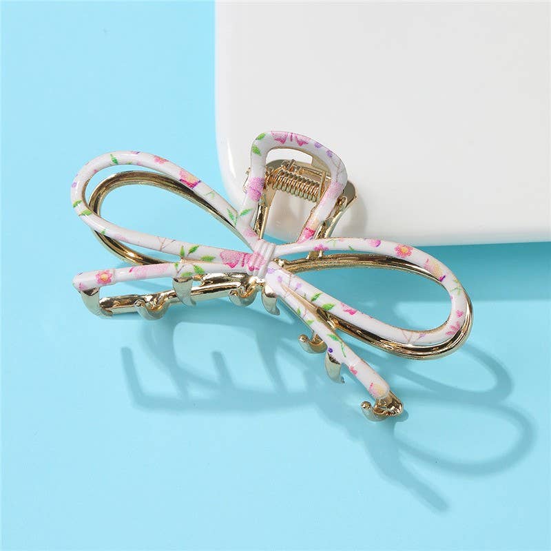 Botanical Floral Coquette Clip Hair Claw Clip
