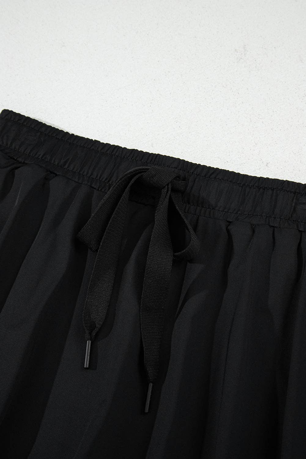 Drawstring Elastic Waist Lined Tennis Skort