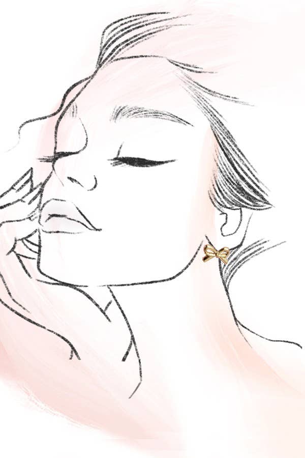 BOW STUD EARRINGS