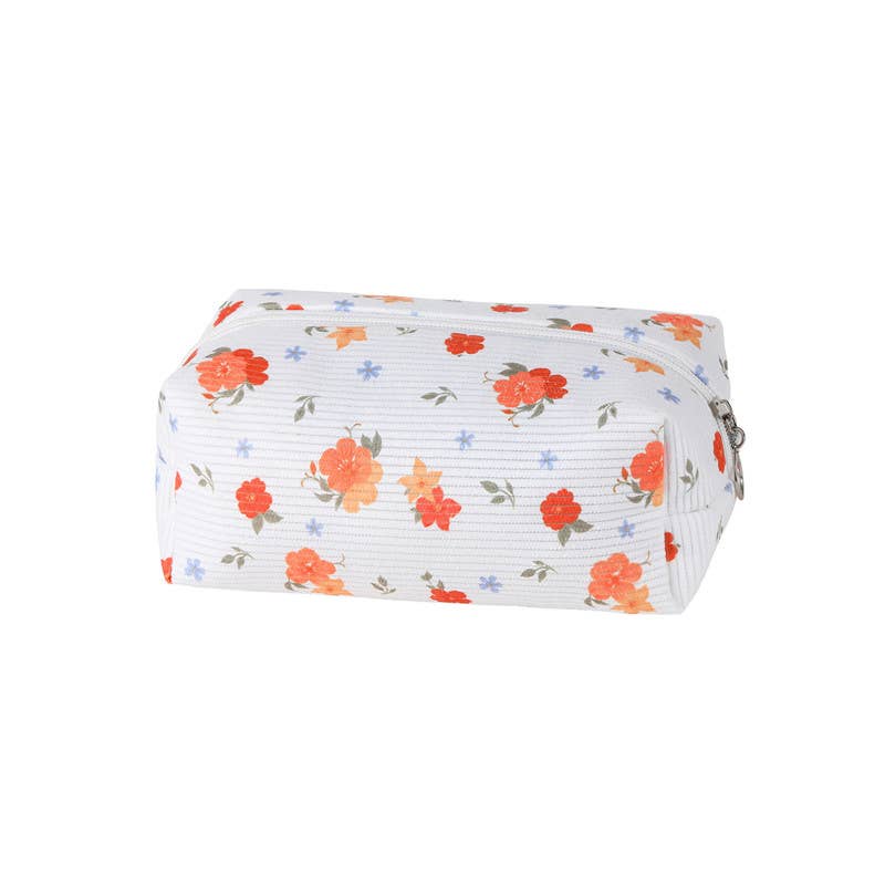 STRAWBERRY WESTERN BOW MAKEUP COSMETIC POUCH BAG