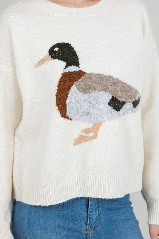 Mallard Duck Knit Sweater