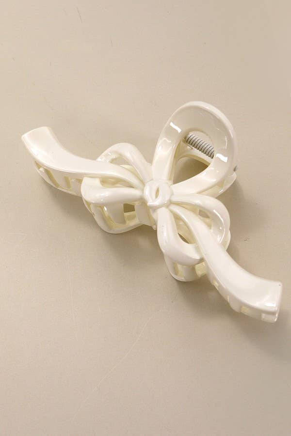 OMBRE BOW RIBBON HAIR CLAW CLIP