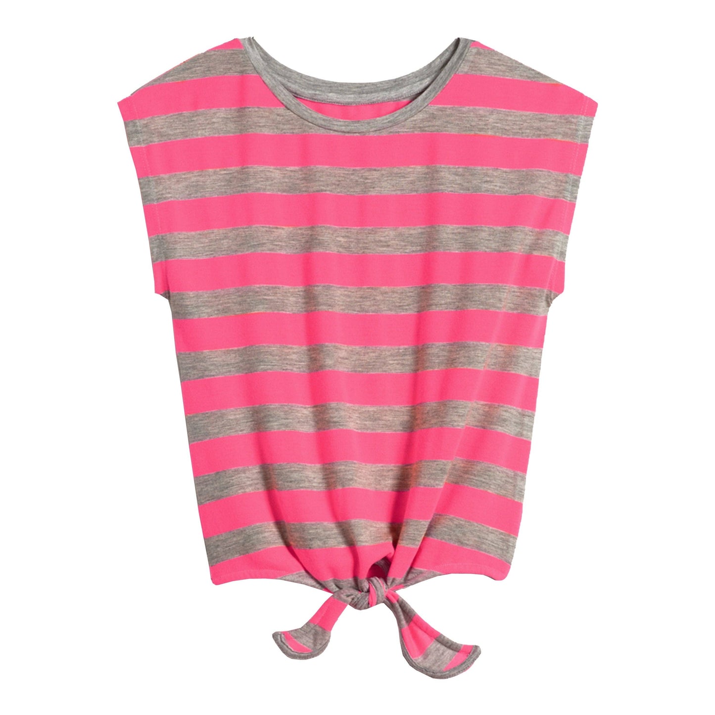 Stripe Tie Front Tee