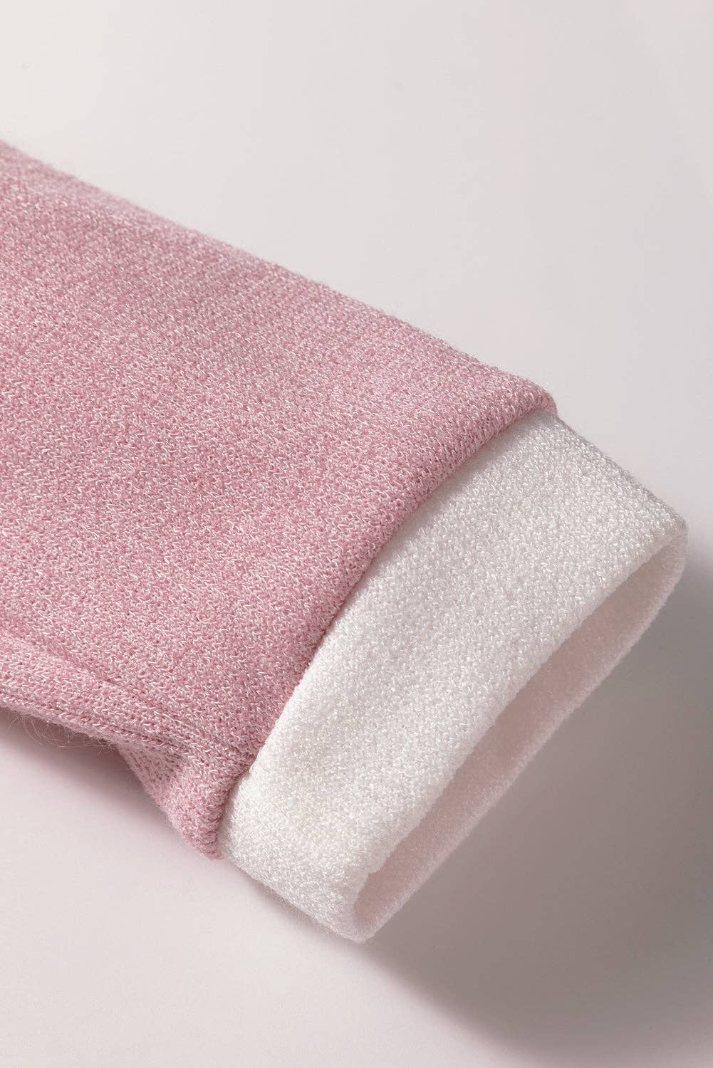 Contrast Trim Knit Drop Shoulder Top