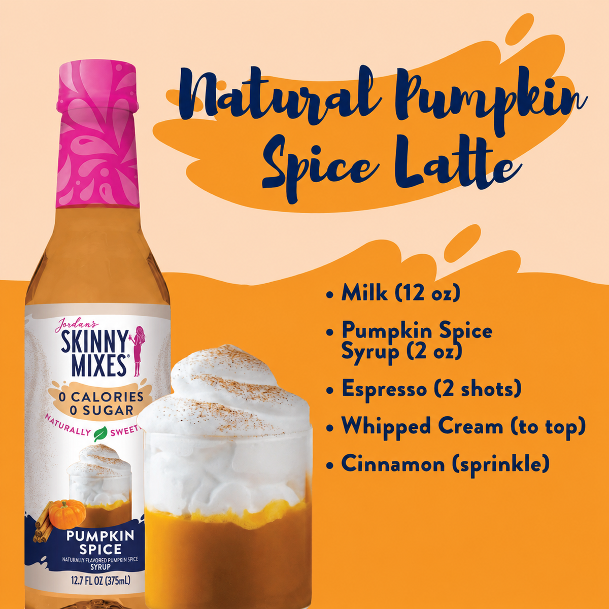 Naturally Sweetened Pumpkin Spice Syrup - 375ml