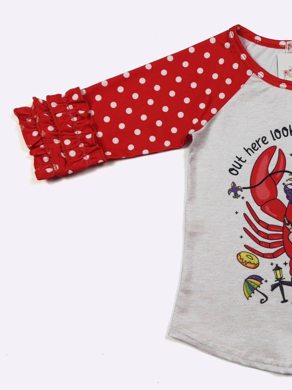 Crawfish Snack Girls Raglan