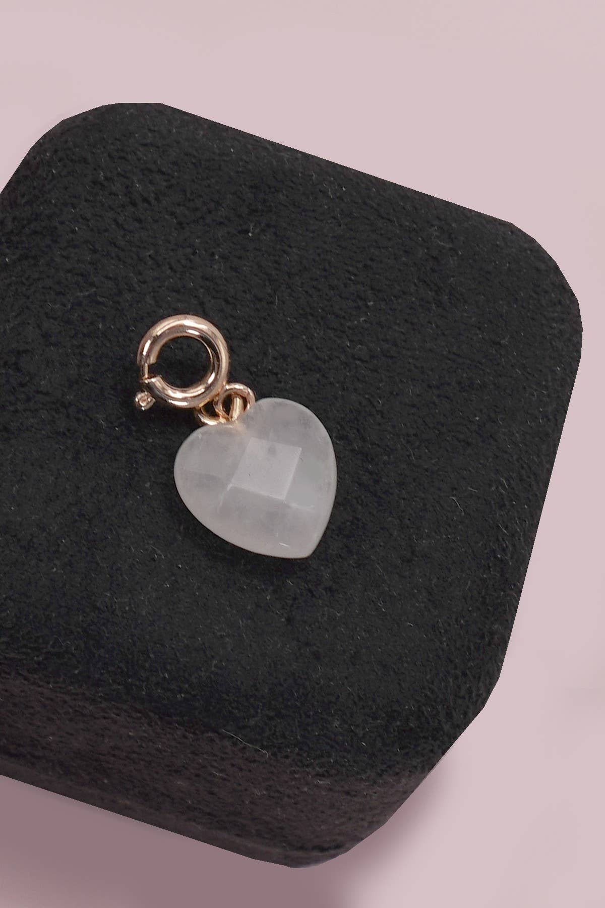 CHARM-PORCELAIN BOW WITH SPRING RING CLASP