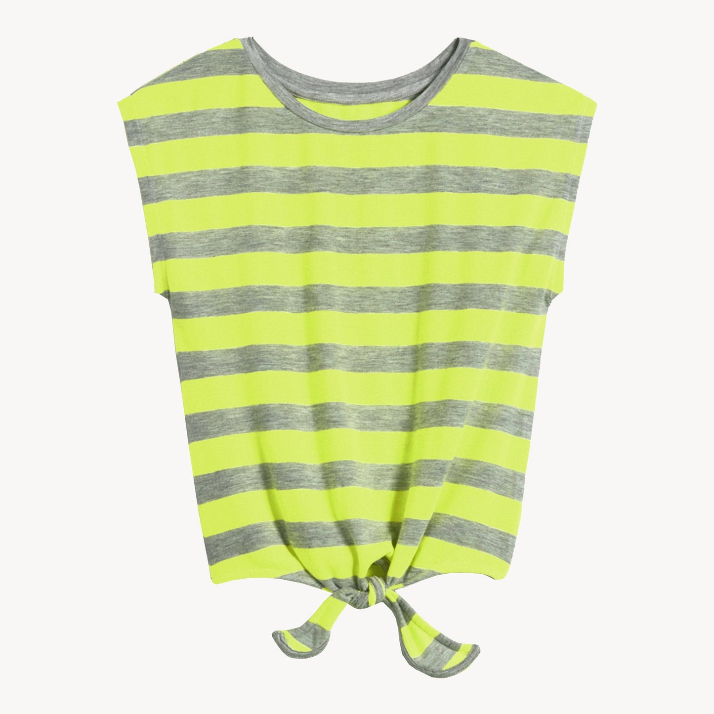 Stripe Tie Front Tee