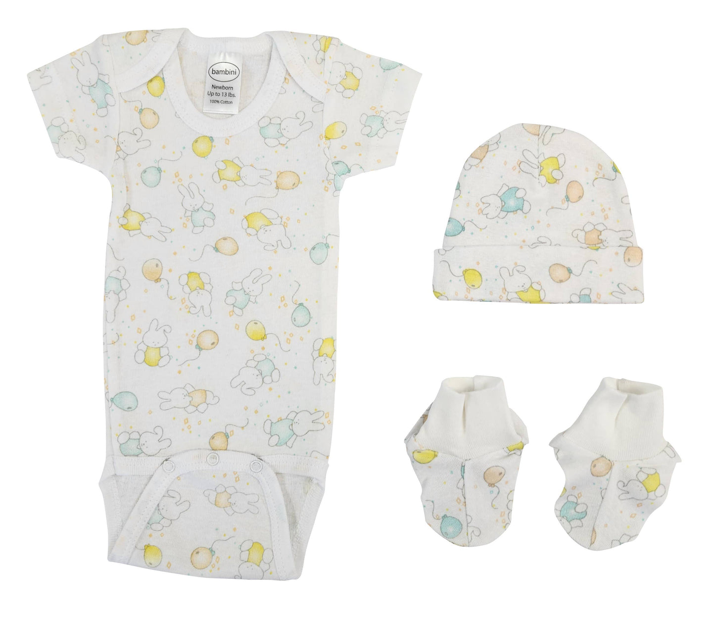 3 Piece Gift Set - Bunny Print