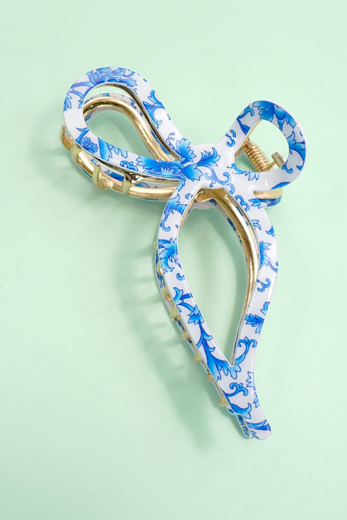 JUMBO CELLULOSE CASTING BOW HAIR CLAW CLIP