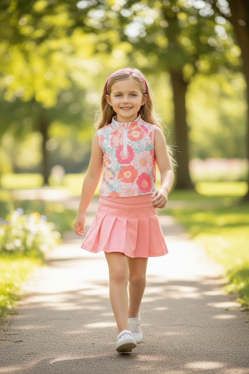 Pleated skort made of HI-Performance fabric