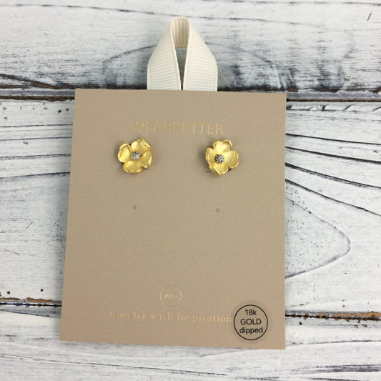 Magnolia post earrings 