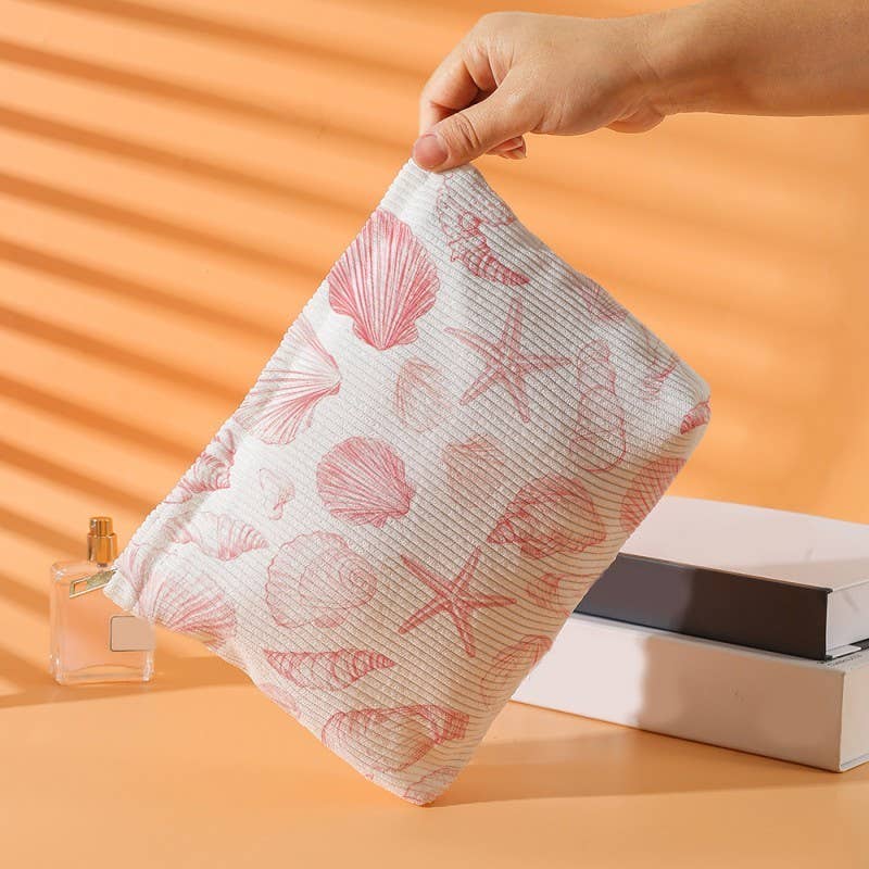 TRAVEL BOW CHERRY COSMETIC MAKEUP POUCH BAG