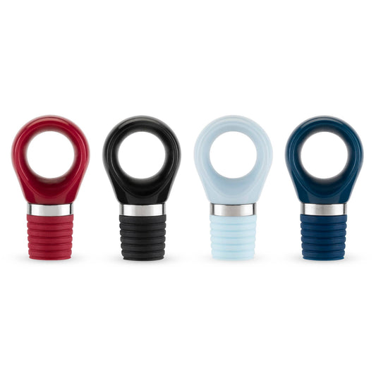Airtight Bottle Stoppers in Assorted Colors Set of 2