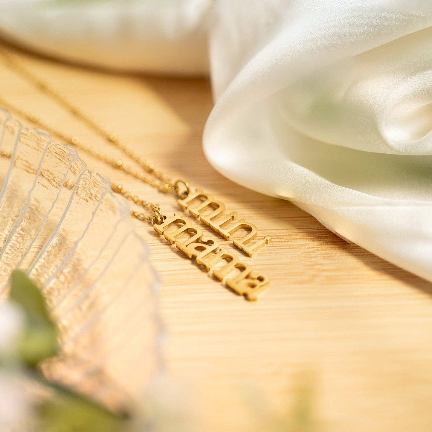 18K Gold PVD Stainless Steel Mama Charm