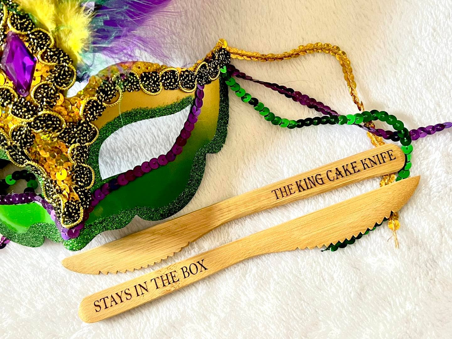 Double Sided King Cake Knife