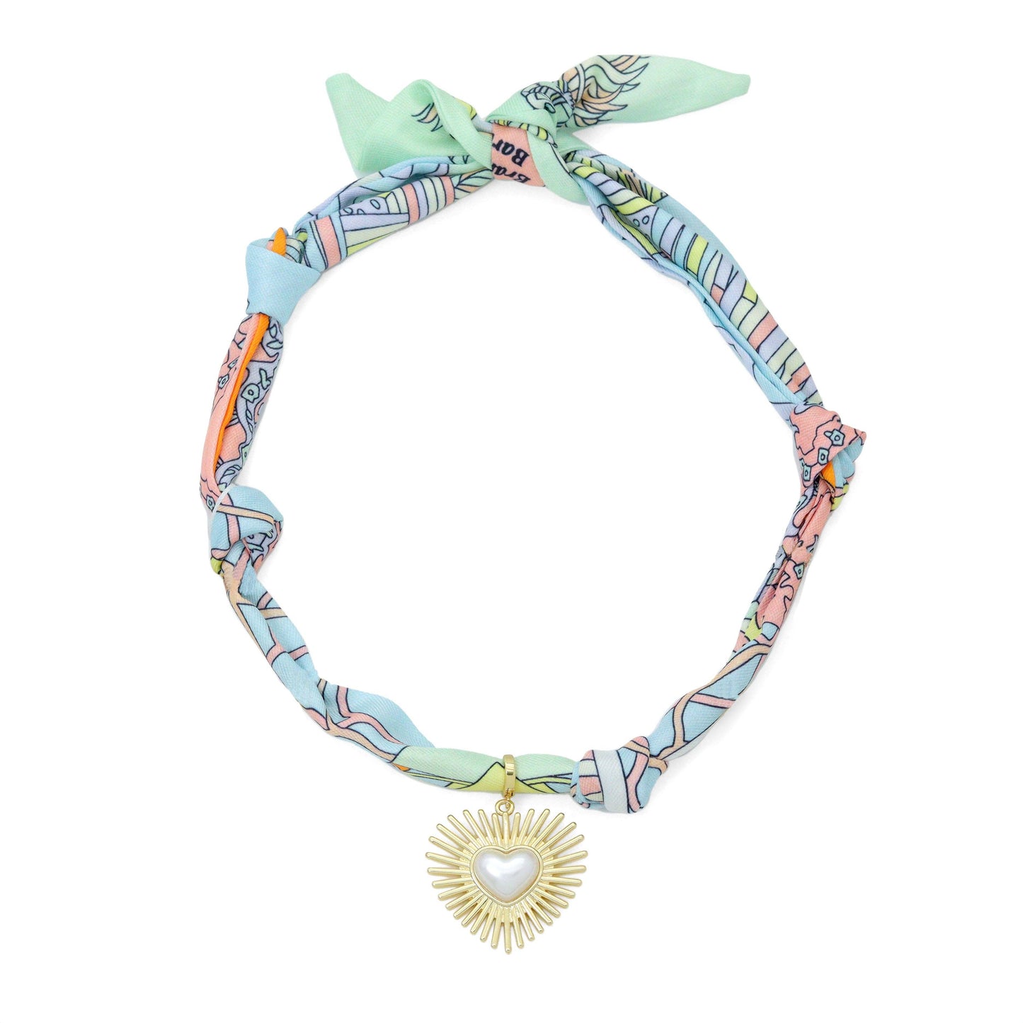 Convertible Scarf Necklace, Adjustable Silk Scarf Statement Necklace