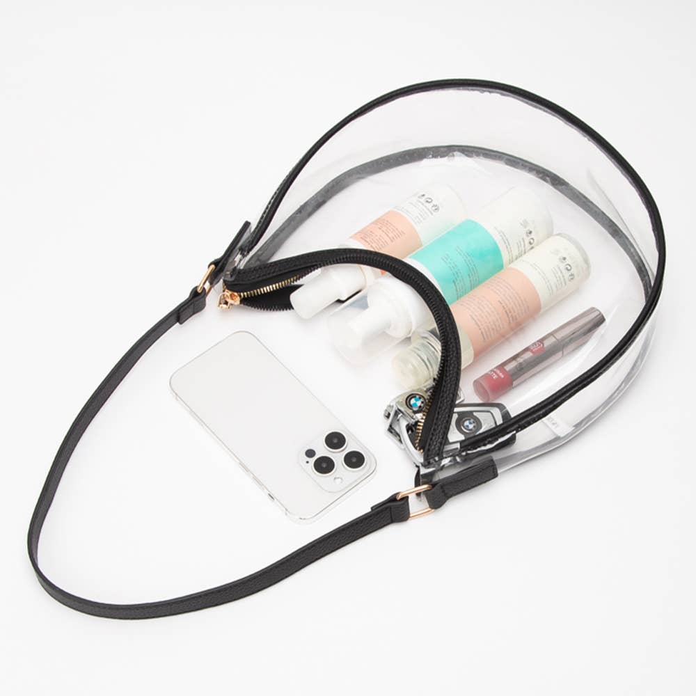 Transparent Shoulder Hobo Bag