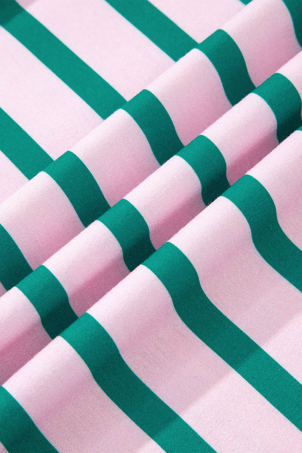 Stripe Colorblock Patchwork Side Slit Sweatshirt