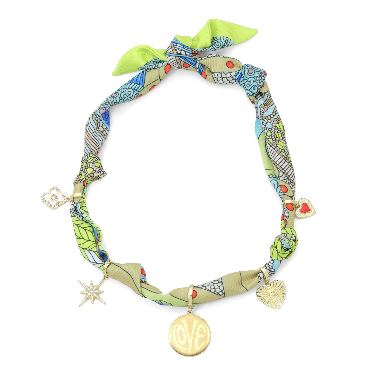 Convertible Scarf Necklace, Adjustable Silk Scarf