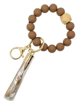 Silicone Bead Key Wristlet