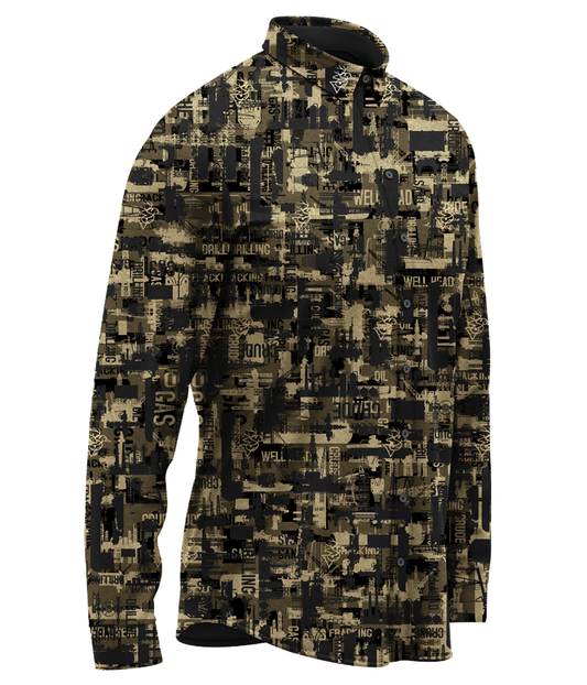 Black Gold Button Up