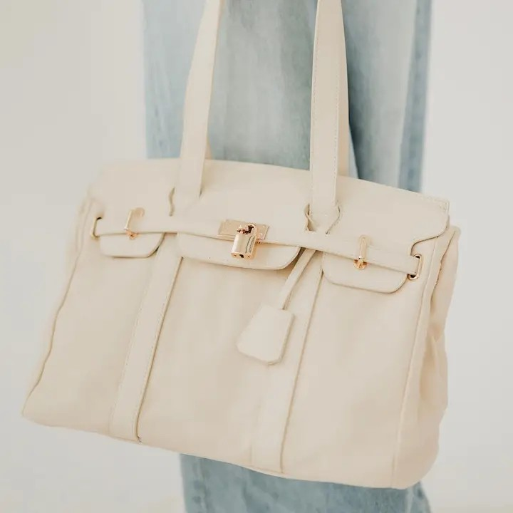 The Cadence Canvas and Vegan Leather Tote