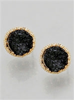 Druzy Stud Earrings