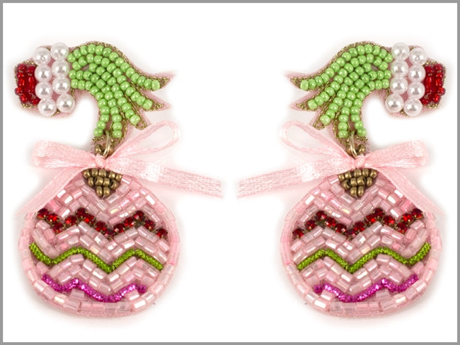 Christmas Seed Bead Earrings