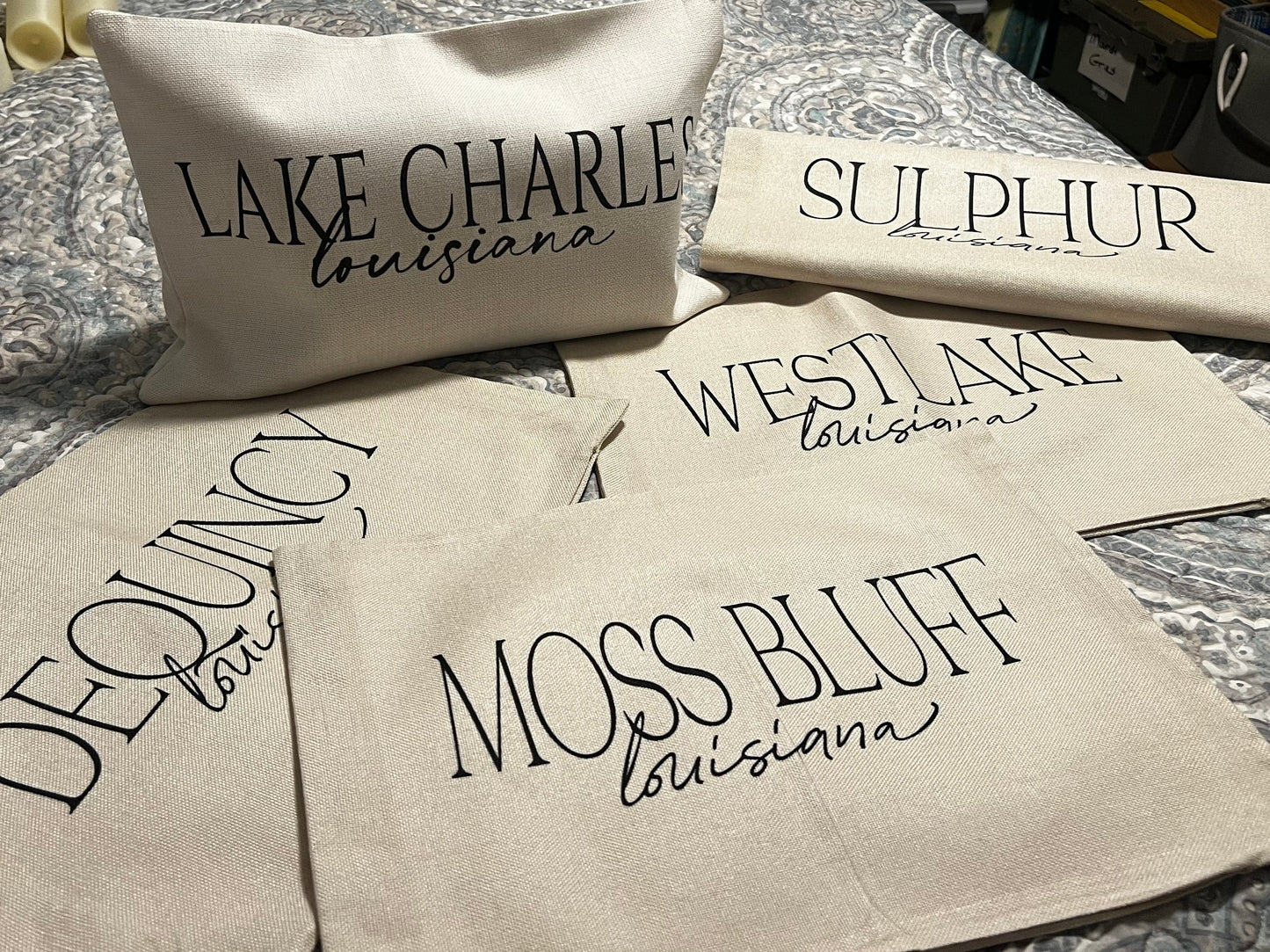 Louisiana Canvas Throw Pillow