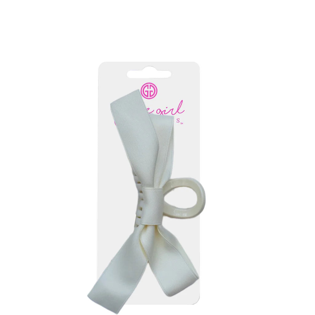 Girlie Girl Original Hair Clip with Ribbon Bow
