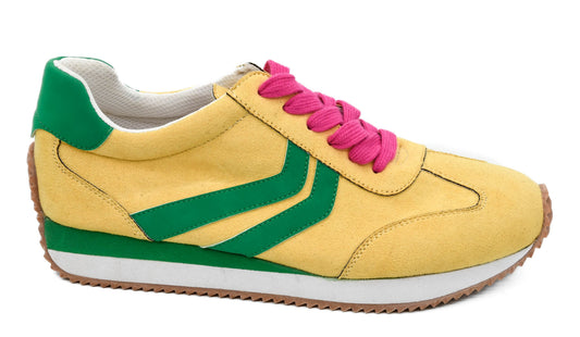 Corky's Yellow Green Combo Sneaker