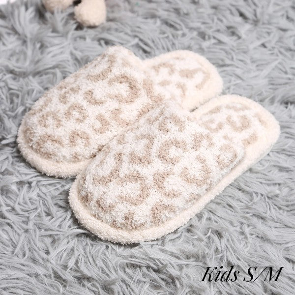 Children's Leopard Print Slipper