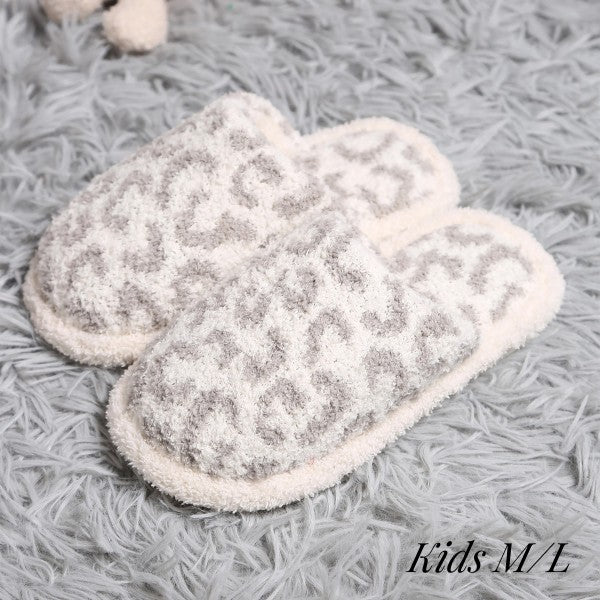 Childrens's Leopard Print Slipper