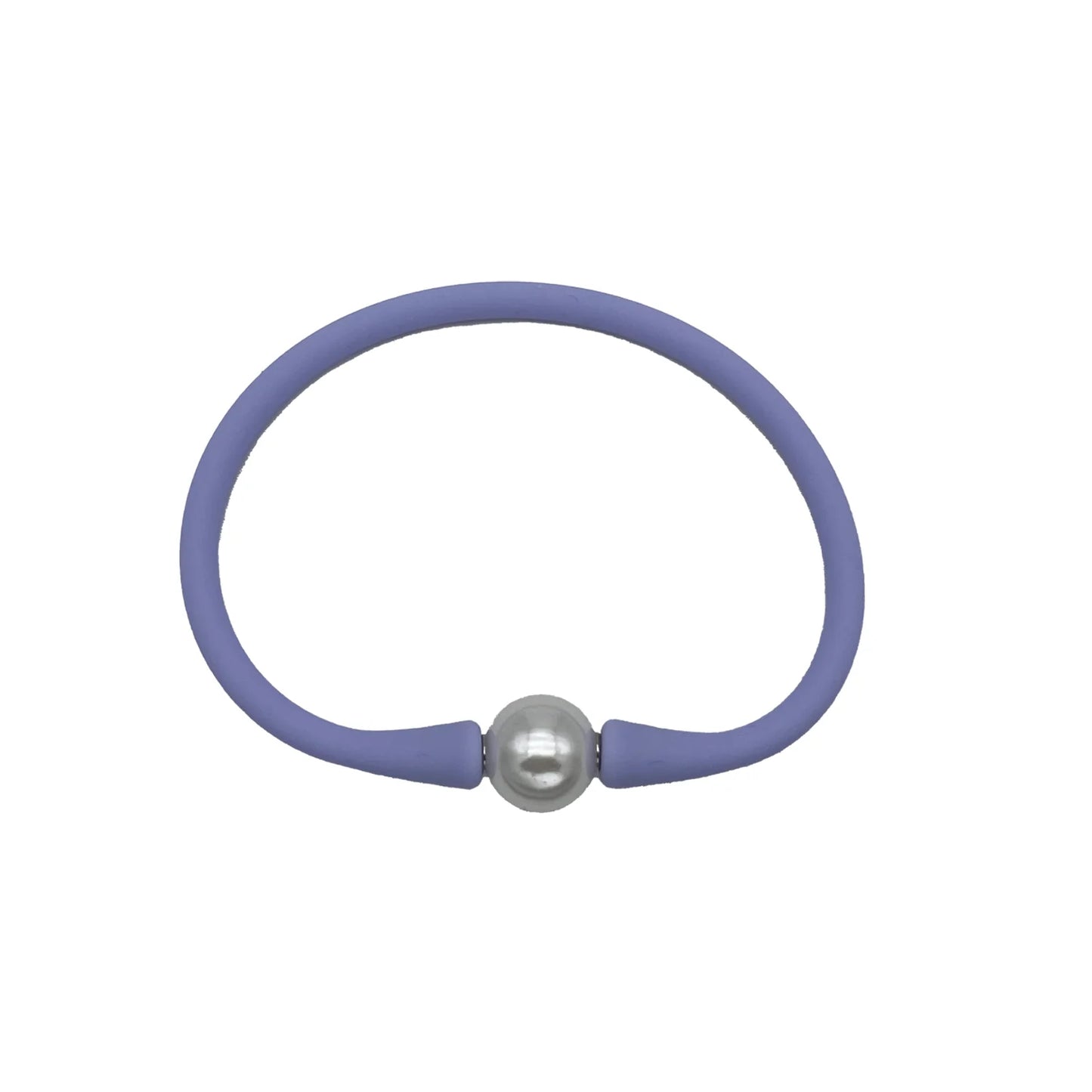 Girlie Girl Silicone Bracelet with Pearl