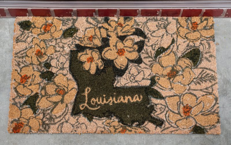 Painted Magnolia Door Mat
