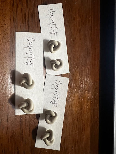 Clay Knot Earrings