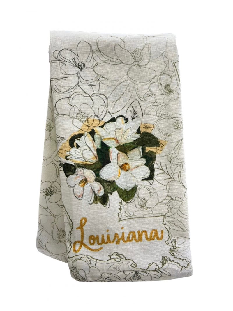 Louisiana Magnolia Tea Towel