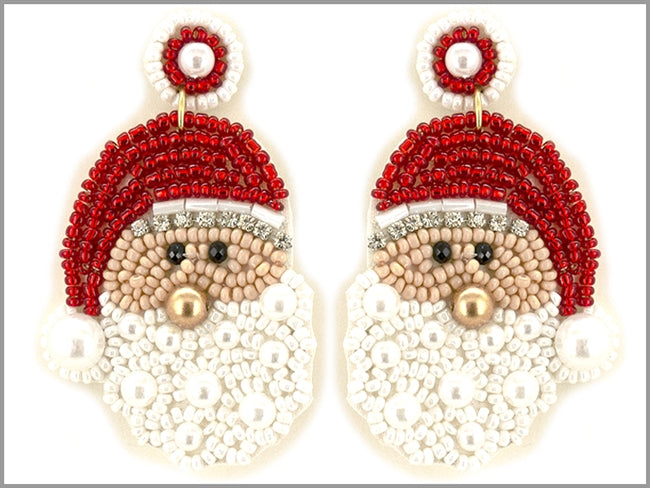 Christmas Seed Bead Earrings