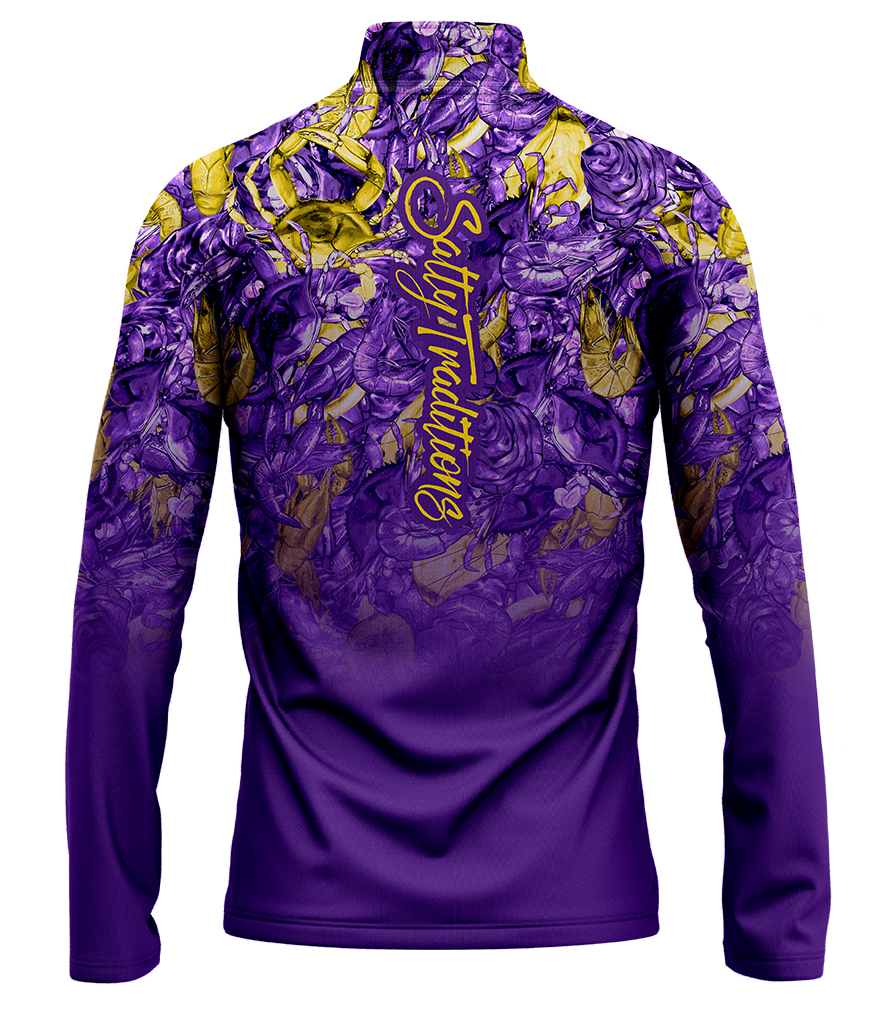 Purple and Gold Seafood QZ