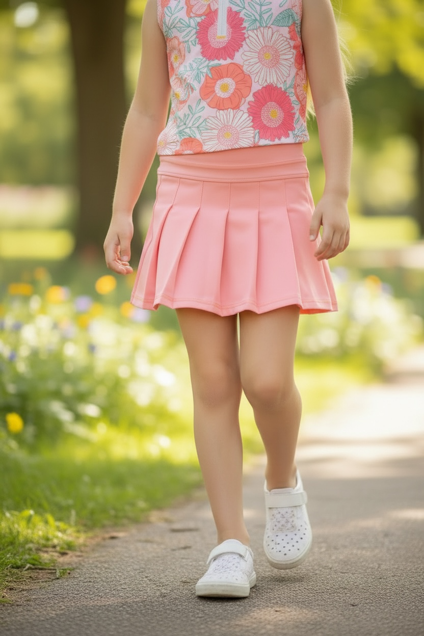 Pleated skort made of HI-Performance fabric