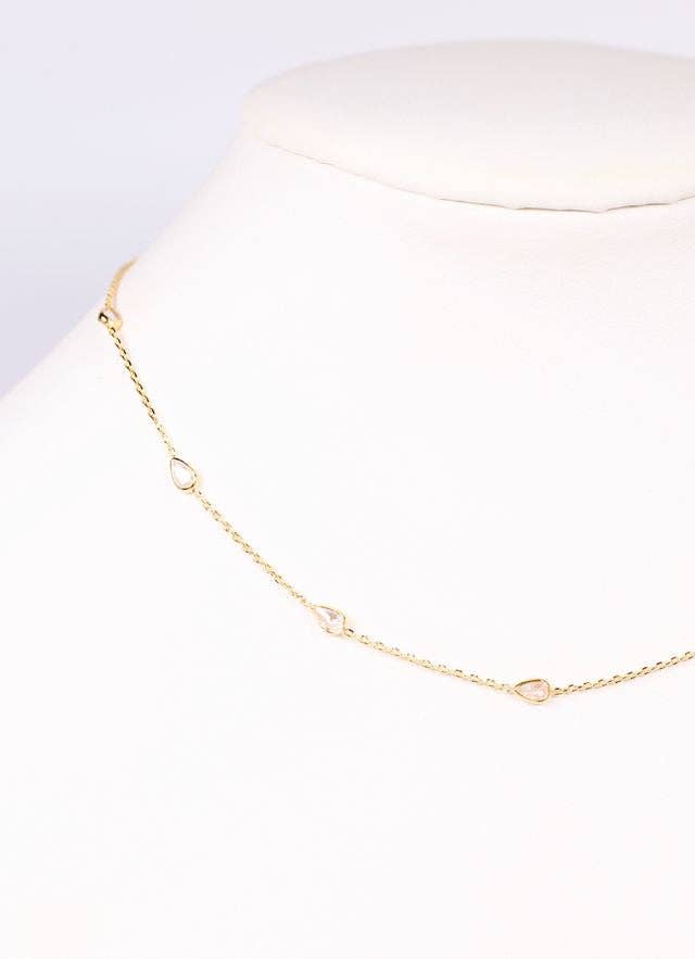 Mantega CZ Necklace GOLD