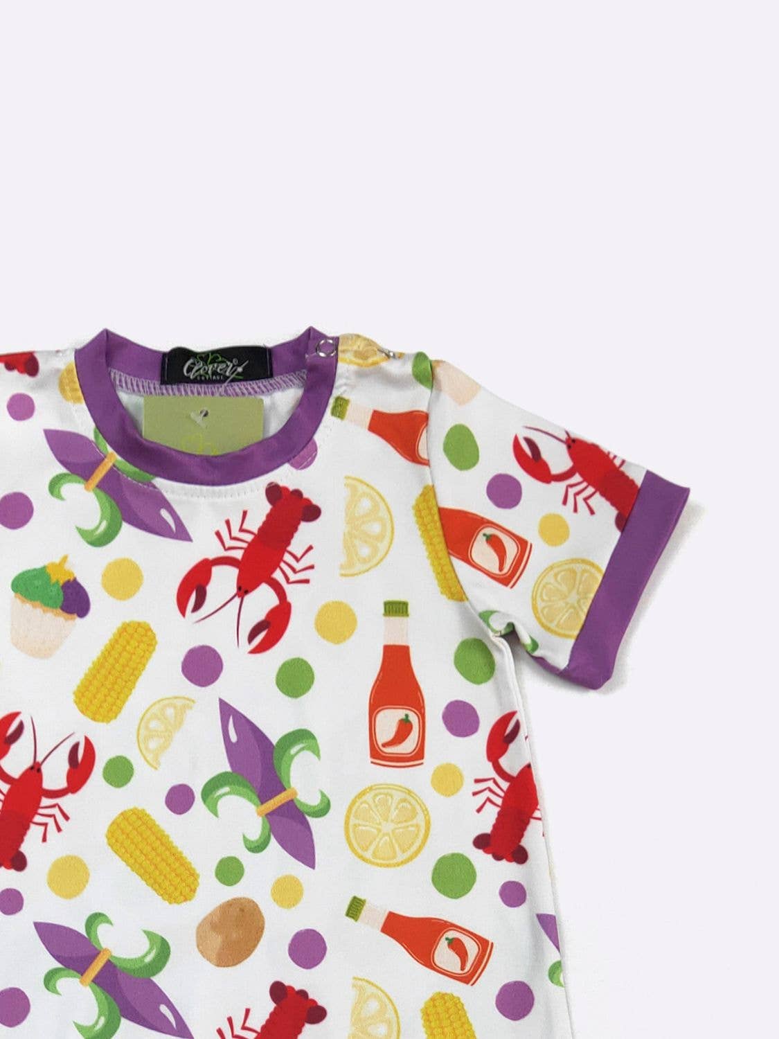 Mardi Crawfish Boy Romper