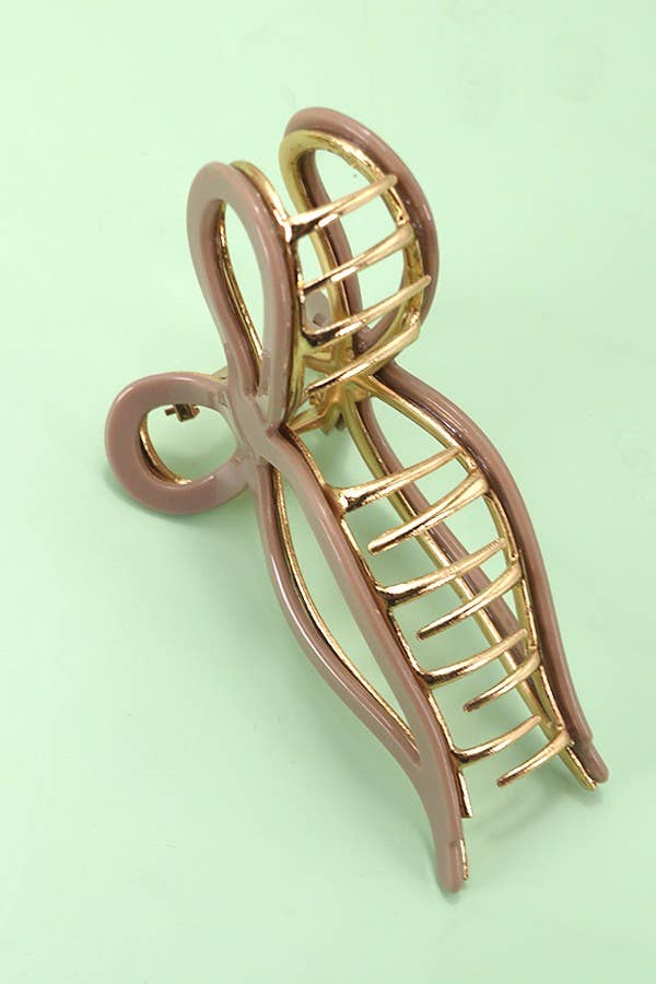 JUMBO CELLULOSE CASTING BOW HAIR CLAW CLIP