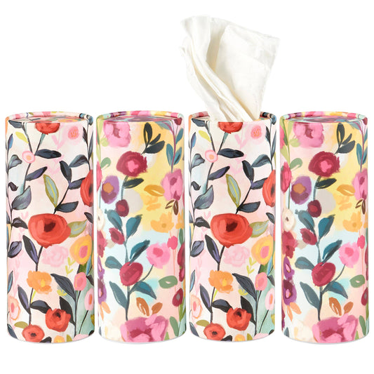 Bright Floral Car Tissue Box Set