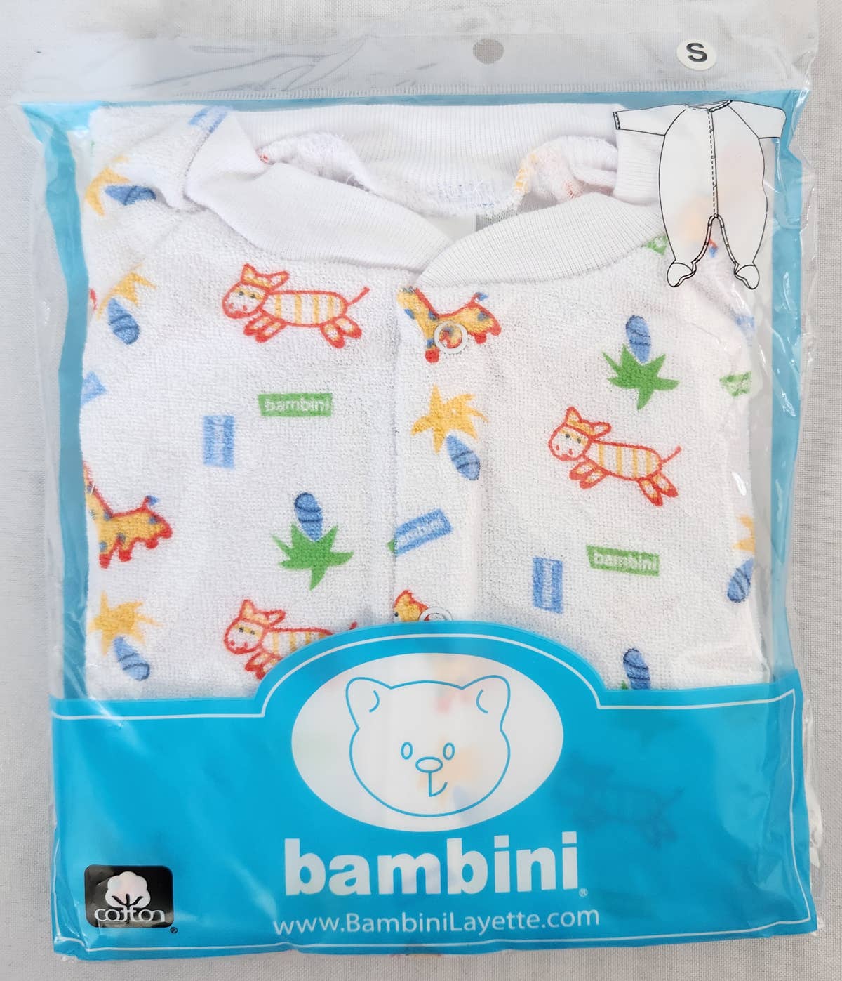 Bambini One Pack Terry Sleep & Play